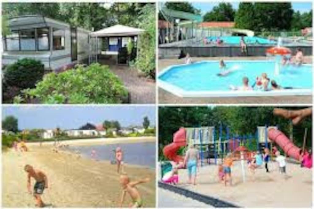 Chalet 14 Met Airco Familiecamping De Tien Heugten Schoonloo Drenthe Kültér fotó